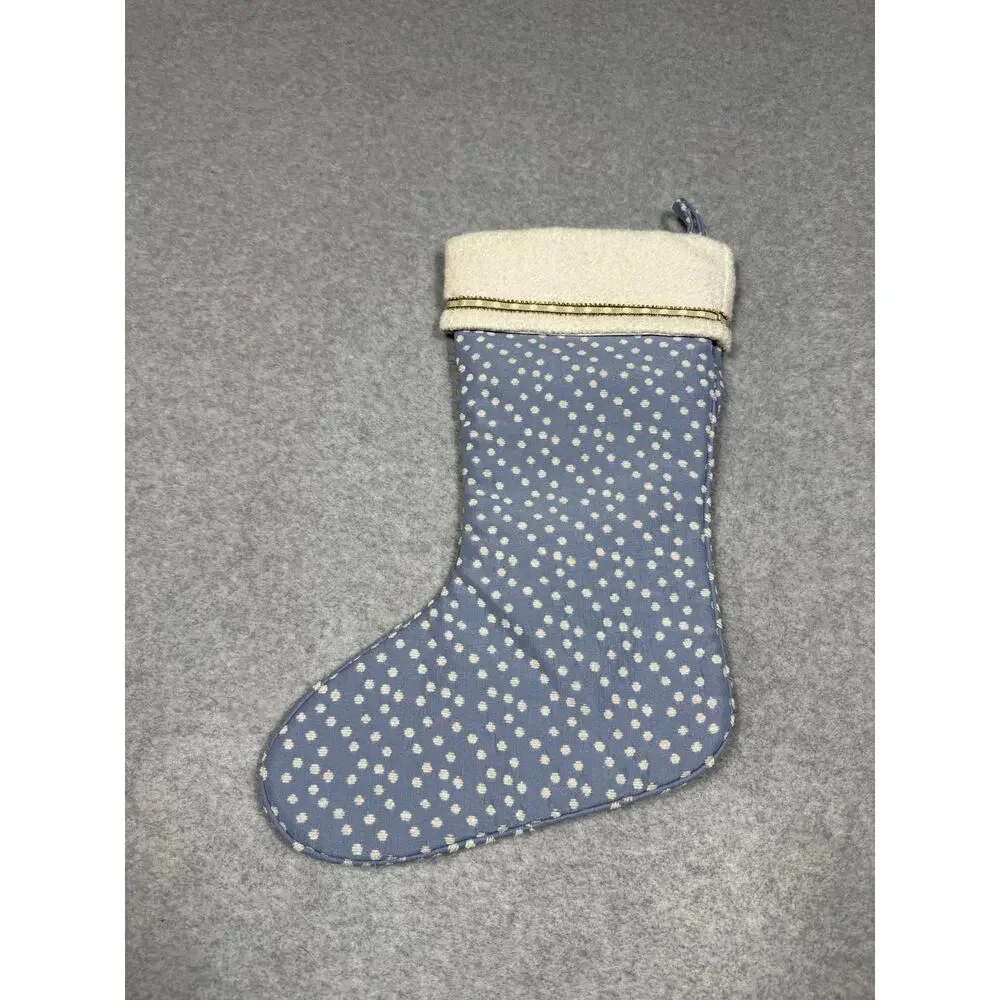 Target Blue Polka Dot Christmas Stocking